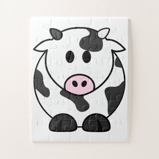 Puzzle Cute Dairy Cow (Vertical)