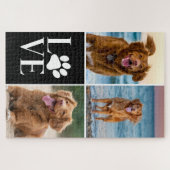 Puzzle Cute Dog Lover Photo Collage Custom Love Pet (Horizontal)