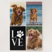 Puzzle Cute Dog Lover Photo Collage Custom Love Pet (Vertical)