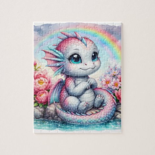 Puzzle Cute Dragon (Vertical)