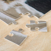 Puzzle Cute Fuzzy Calico Tabby Kitten Photo Chat (Côté)