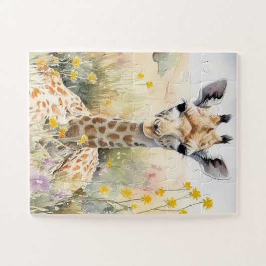 Puzzle Cute Giraffe (Horizontal)