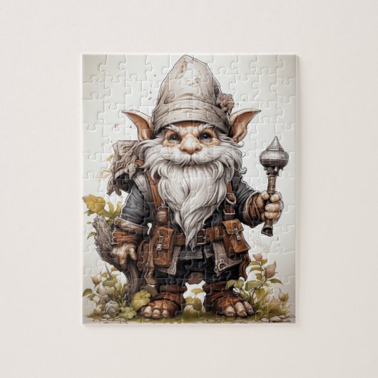 Puzzle Cute Gnome (Vertical)