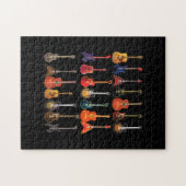 Puzzle Cute Guitar Rock and Roll Musical Instruments (Horizontal)