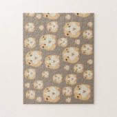 Puzzle Cute Hamster Motif Brown (Vertical)