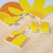 Puzzle Cute Happy Bumble Bee with Flowers (Côté)