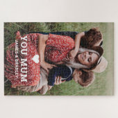 Puzzle Cute Heart Love You Maman's Day Photo (Horizontal)