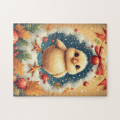 Puzzle Cute Holiday Chick  (Horizontal)