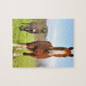 Puzzle Cute Horse et ânes amis ferme Animaux (Horizontal)