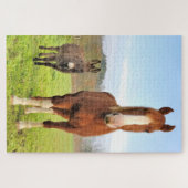 Puzzle Cute Horse et ânes amis ferme Animaux (Horizontal)