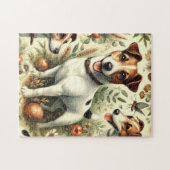Puzzle Cute Jack Russell Terrier Vintage (Horizontal)