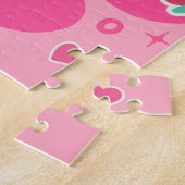 Puzzle Cute Kawaii Chat Lait de fraise japonais (Côté)