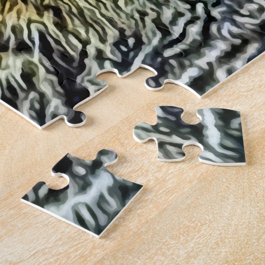 Puzzle Cute kitten - abstrait - peinture colorée (Côté)