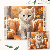 Puzzle Cute Kitten Chat Citrouille Automne Automne Automn