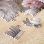 Puzzle Cute Kitten Ragdoll Chat Printemps Floral Nom pers (Côté)