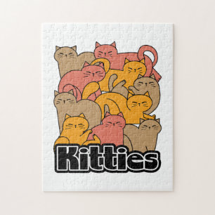 Puzzle Cute Kitties Design - Cat Art adorable