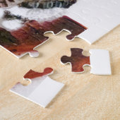 Puzzle Cute Kitty Peinture Tabby Chat (Côté)