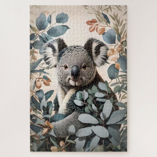 Puzzle Cute Koala Eucalyptus Feuilles (Vertical)