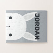Puzzle Cute Little Bunny Rabbit with Personalized (Horizontal)