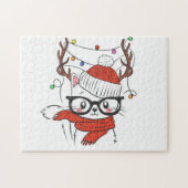 Puzzle Cute little cat with (Horizontal)