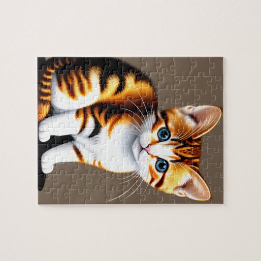 Puzzle Cute Little Fluffy Kitty, Chat (Horizontal)