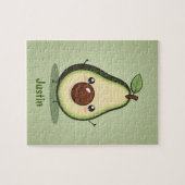 Puzzle Cute Little Personnalisé Avocado (Horizontal)