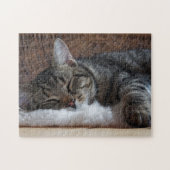 Puzzle Cute Little Strited Kitty (Horizontal)