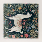 Puzzle Cute Llama Élégant Floral (Horizontal)