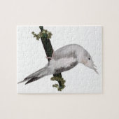 Puzzle Cute Lutino Cockatiel Bird Ivy Perch Animal (Horizontal)