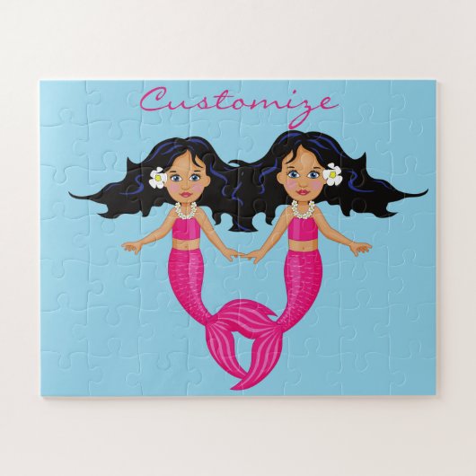 Puzzle Cute Mermaid à queue rose Thunder_Cove (Horizontal)
