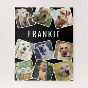 Puzzle Cute Pet 9 Photo Collage Nom personnalisé