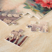 Puzzle Cute Poodle peinture Vintage (Côté)