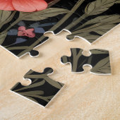 Puzzle Cute Pug Elegant Colorful Floral (Côté)