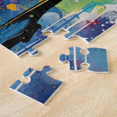 Puzzle Cute Puppy Funny Dog Mixed Media Animal Pet (Côté)