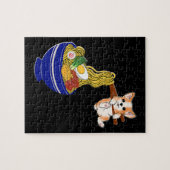Puzzle Cute Ramen Corgi Chien (Horizontal)