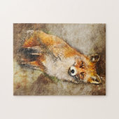 Puzzle Cute Red Fox Wildlife Art (Horizontal)
