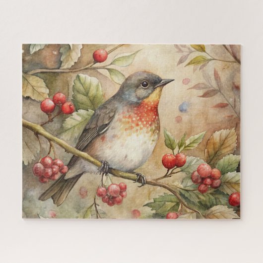 Puzzle Cute Robin (Horizontal)
