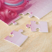 Puzzle Cute rose Unicorne Personnalisé Enfants (Côté)