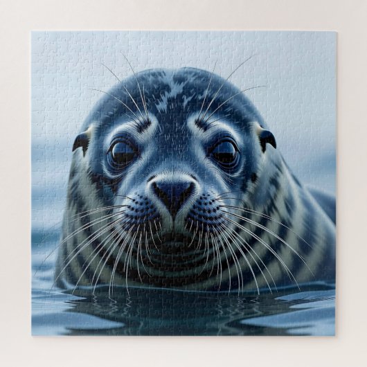 Puzzle Cute Seal Close up (Vertical)