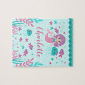 Puzzle Cute Sirène Enfants Personnalisés (Horizontal)