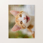 Puzzle Cute Smiling Kitten Face Funny Cat Meow (Vertical)