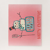 Puzzle Cute Snowman (Vertical)