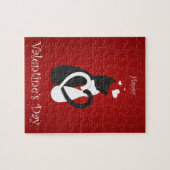 Puzzle Cute Valentine's Day Chats Amour (Horizontal)