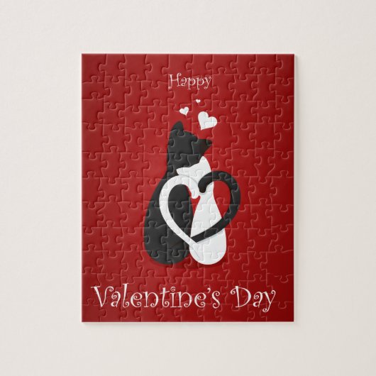Puzzle Cute Valentine's Day Chats Amour (Vertical)