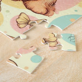 Puzzle Cute Vintage Cocker Spaniel sans couture Motif (Côté)