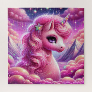 Puzzle Cute violet et rose parties scintillant clair lico