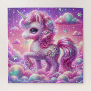 Puzzle Cute violet et rose parties scintillant clair lico