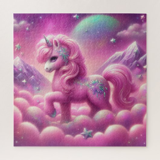 Puzzle Cute violet et rose parties scintillant clair lico (Vertical)