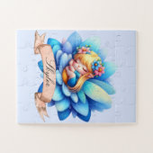 Puzzle Cute Whimsical Floral Doux Rêves Dormir Fée (Horizontal)