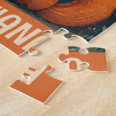 Puzzle Cute Whimsical Sitting Fox personnalisé (Côté)